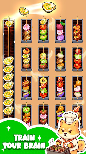 Skewer Sort: Grill Puzzle ekran görüntüsü