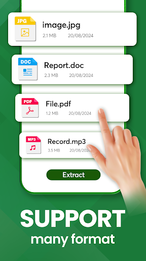 Zip çıkarıcı, Unzip, UnRar ekran görüntüsü