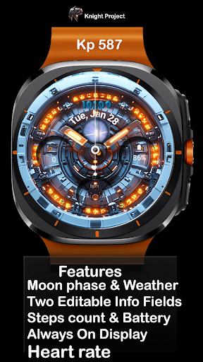 kp587 Watch Face ekran görüntüsü