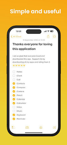 Note OS 26 - Phone 17 Notes ekran görüntüsü