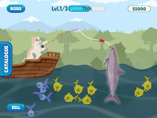 Fish Catching - Cat Fish Game ekran görüntüsü