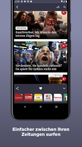 Österreichische Zeitungen ekran görüntüsü
