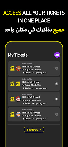 Al-Ittihad Tickets ekran görüntüsü