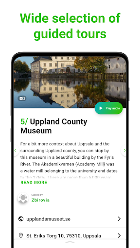 Uppsala Tour Guide:SmartGuide ekran görüntüsü