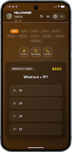 Millionaire Trivia Pro Offline ekran görüntüsü