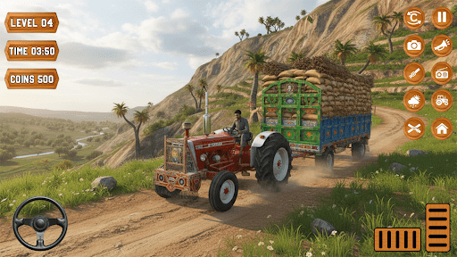 Desi Farming Indian Tractor 3D ekran görüntüsü