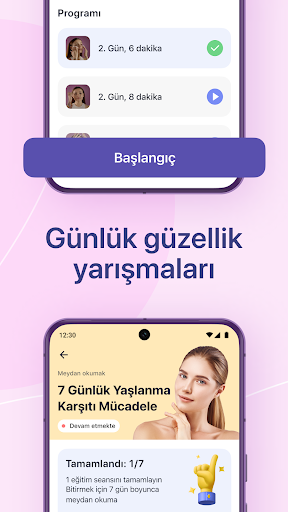 Yüz Egzersizi & Cilt Bakımı ekran görüntüsü