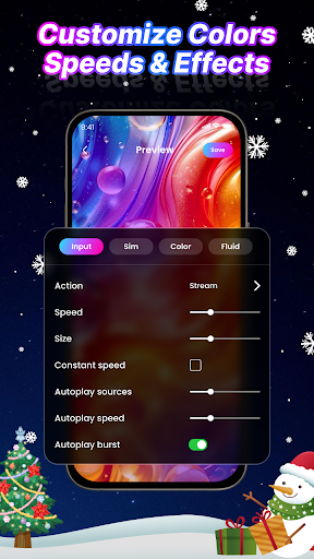 Flow Simulation Live Wallpaper ekran görüntüsü