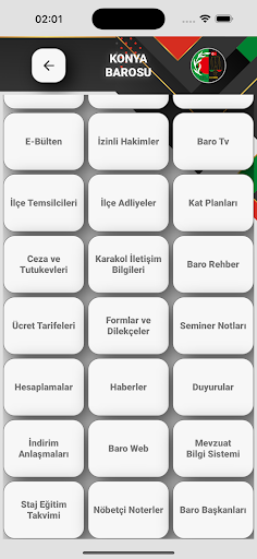 Konya Barosu ekran görüntüsü