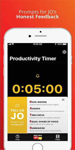 Meeting MOJO Productivity Time ekran görüntüsü