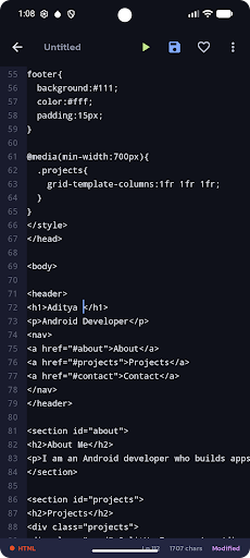 Notepad For Coding ekran görüntüsü