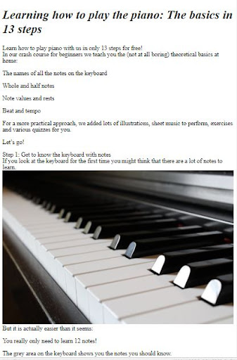 How to Play Piano for Beginner ekran görüntüsü