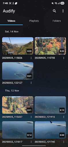 Audify Video Player ekran görüntüsü