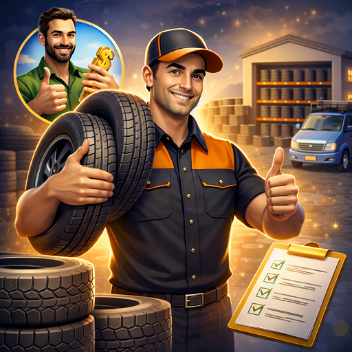 Tire Dealer Tycoon: Shop Game