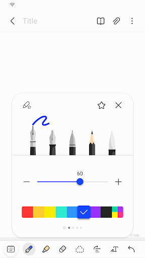 Samsung Notes ekran görüntüsü
