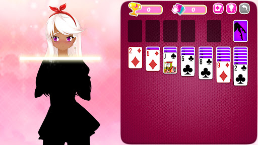 Solitaire Manga Girls ekran görüntüsü