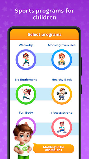 Fitness and sport for kids ekran görüntüsü