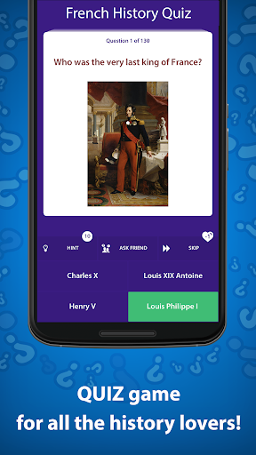 French History Quiz Games ekran görüntüsü