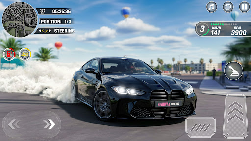 Highway Drifting Car Racing 3d ekran görüntüsü
