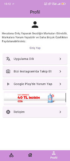 Boykot Listesi ekran görüntüsü