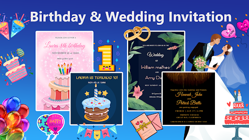 Invitation card Maker, Design ekran görüntüsü