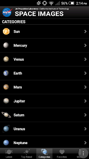 Space Images ekran görüntüsü