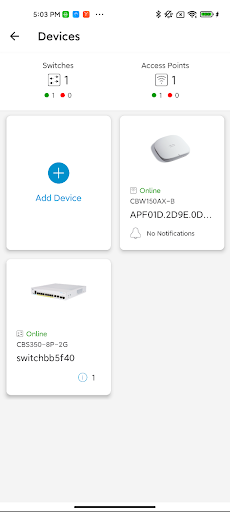 Cisco Business ekran görüntüsü