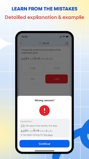 Learn Kanji N5 N4 N3 - Mazii ekran görüntüsü