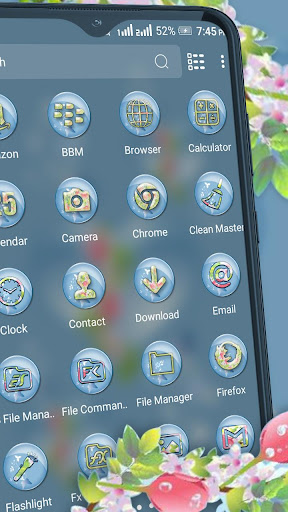 Aqua Heart Launcher Theme ekran görüntüsü