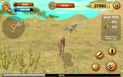 Wild Cheetah Sim 3D ekran görüntüsü