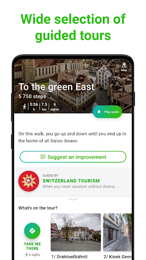 St. Gallen SmartGuide ekran görüntüsü