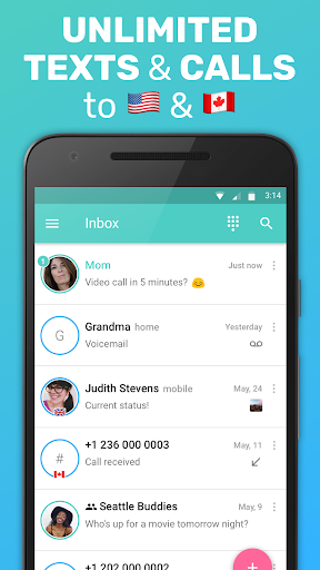 FreeTone Calls & Texting ekran görüntüsü