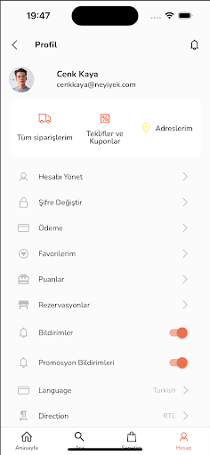 Online Yemek Siparişi -Neyiyek ekran görüntüsü