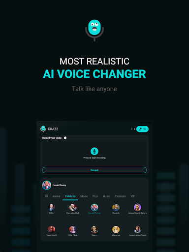 Voice Changer AI - Craze ekran görüntüsü