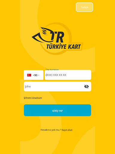 Türkiye Kart ekran görüntüsü