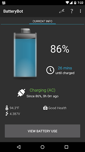 BatteryBot Battery Indicator ekran görüntüsü