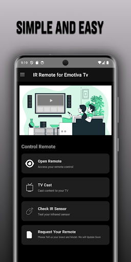 Remote for Emotiva tv ekran görüntüsü