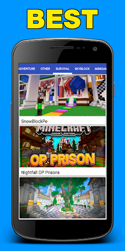 Minecraft PE için Sunucular ekran görüntüsü