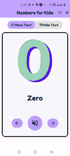 Numbers Flashcard for Kids ekran görüntüsü