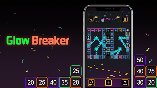 Glow Breaker ekran görüntüsü