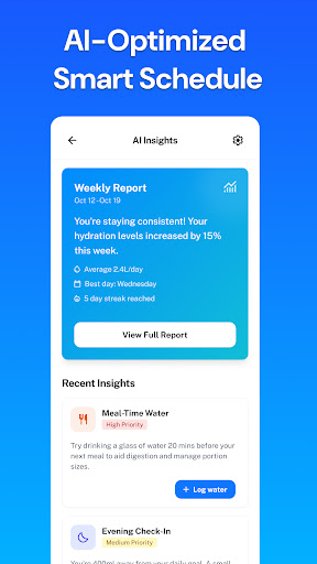 Water Reminder AI: Hydration ekran görüntüsü