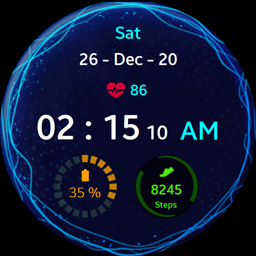 Music Pulse Watch Face ekran görüntüsü