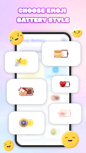 Emoji Battery: Status Bar Cute ekran görüntüsü