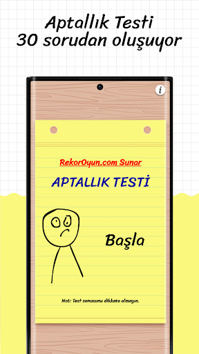 Aptallık Testi ekran görüntüsü
