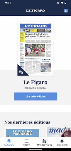 Kiosque Figaro: Journal ekran görüntüsü