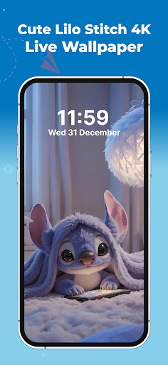 Stitch 4K Live Wallpaper Lilo ekran görüntüsü