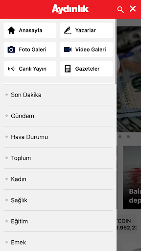Aydınlık ekran görüntüsü