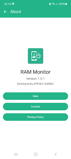 RAM Monitor Memory ekran görüntüsü