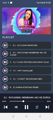DJ Cis Cis Faja Sekali Remix ekran görüntüsü