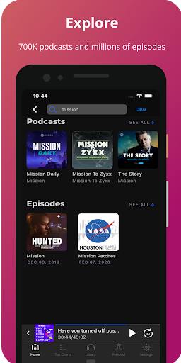 Podcast App: Podurama ekran görüntüsü